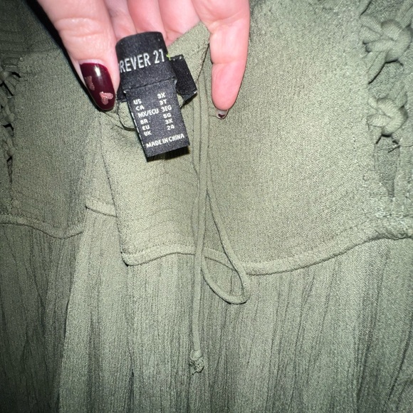 Forever 21 Sage green sleeveless dress 3x - Picture 6 of 8